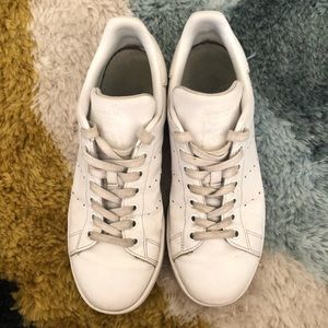 Used white adidas Stan smith sneakers sz 8.5